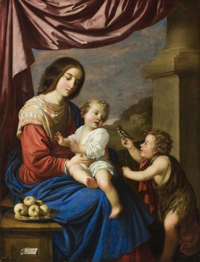 聖ヨハネとマドンナと子供、1658年 作： Francisco de Zurbaran